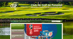 Desktop Screenshot of clubdegolfdepanama.com