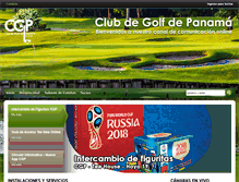 Tablet Screenshot of clubdegolfdepanama.com